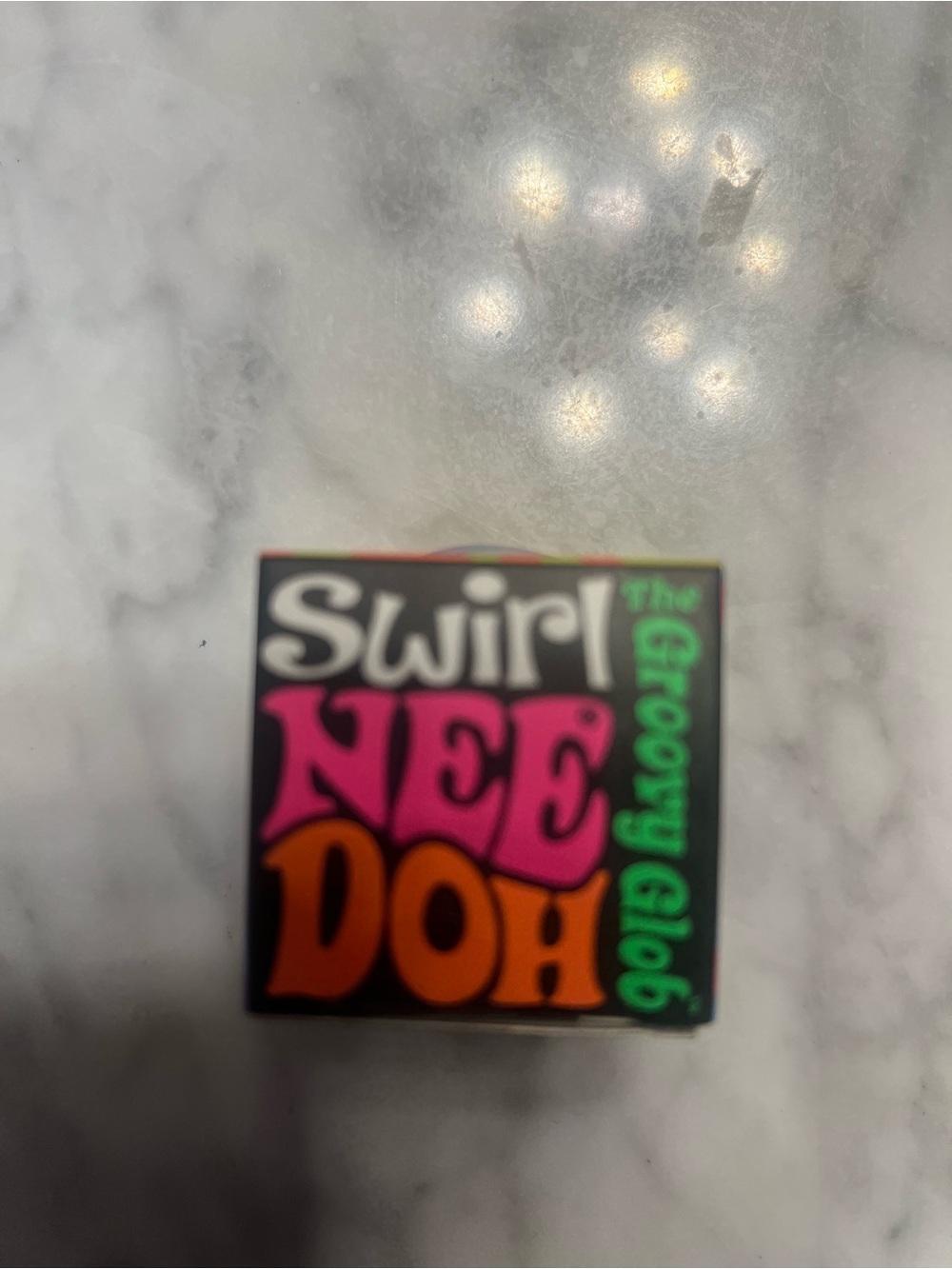 Swirl Nee Doh Groovy Glo Stress Ball Cube